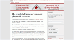 Desktop Screenshot of canadians4accountability.org