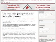 Tablet Screenshot of canadians4accountability.org